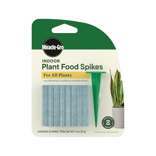 Miracle-Gro Indoor Plant Food Spikes for All Plants, 24 Spikes