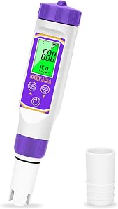 CIZTADA Smart pH Meter for Water pH and EC Meter for Hydroponics Nutrients Digital pH and 