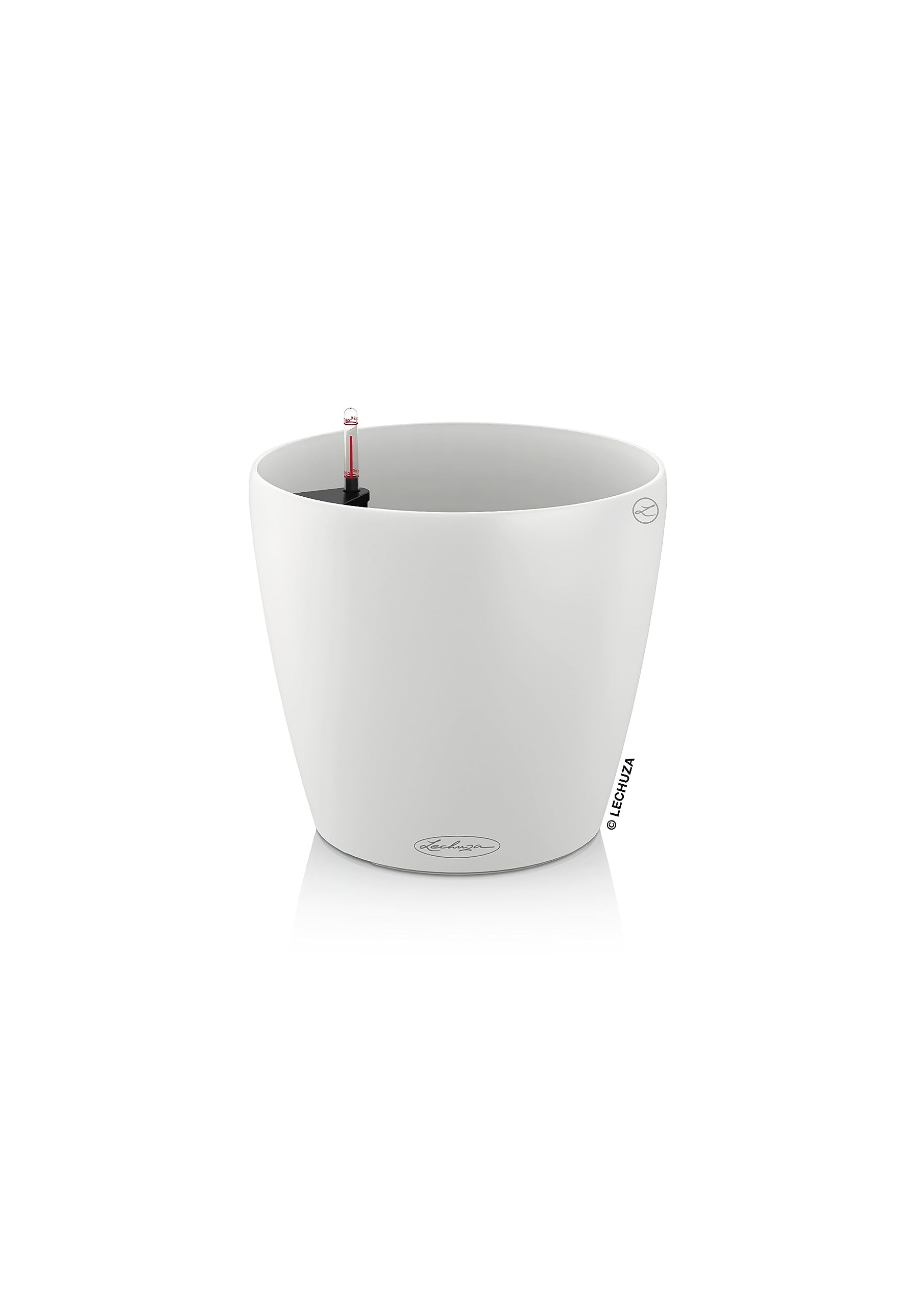 Lechuza Classico Color 28 White, Self-Watering Round Planter, D11 H10. — Our hands-on testing setup for best self-watering planter