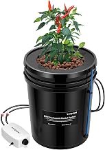 VIVOSUN DWC Hydroponics Grow System with Top Drip Kit, 5-Gallon Deep W — Key specifications at a glance