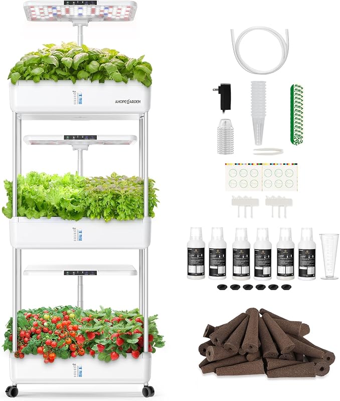 Quietest hydroponic system under 50 decibels for bedroom herb growing