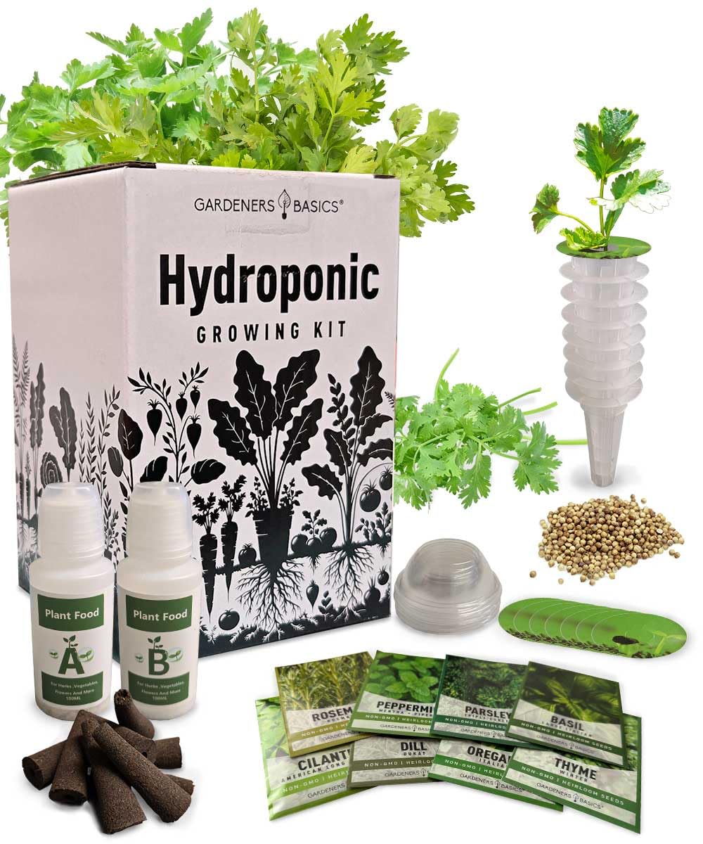 Gardeners Basics Hydroponic Herb Pods Grow Kit Compatible with Aerogar — Our recommended configuration for best results