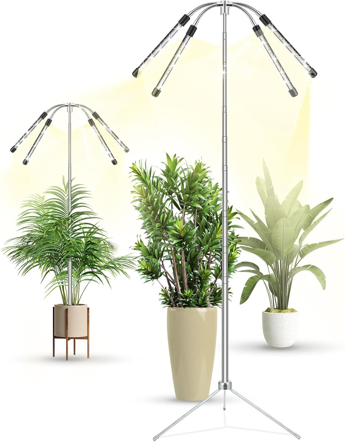 Grow Lights for Indoor Plants Full Spectrum,15-62 Inches Height Adjust — Build quality and design details up close