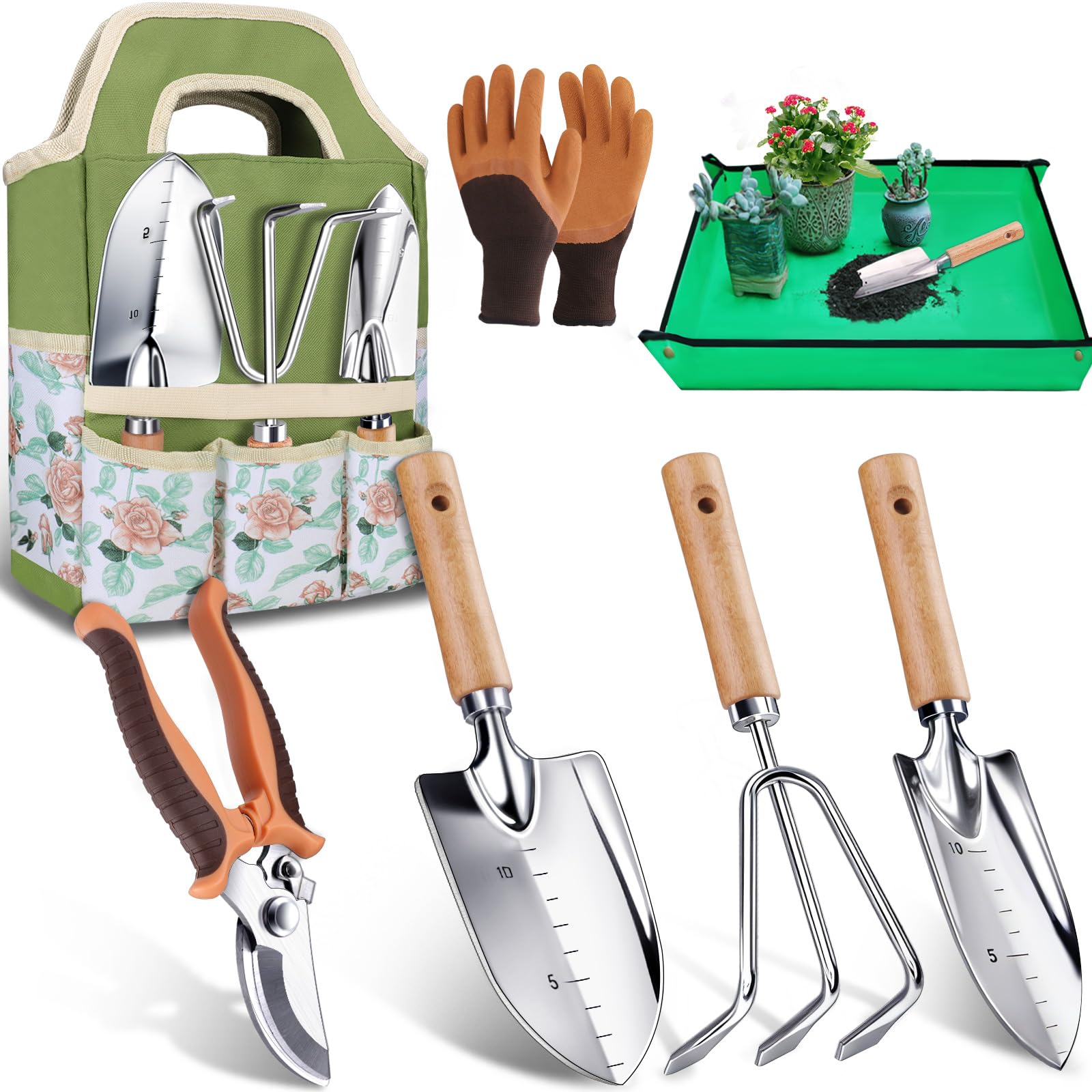 Kynup Gardening Tools, Garden Tools Set with Garden Trowel, Hand Garde — Our hands-on testing setup for best indoor garden kit