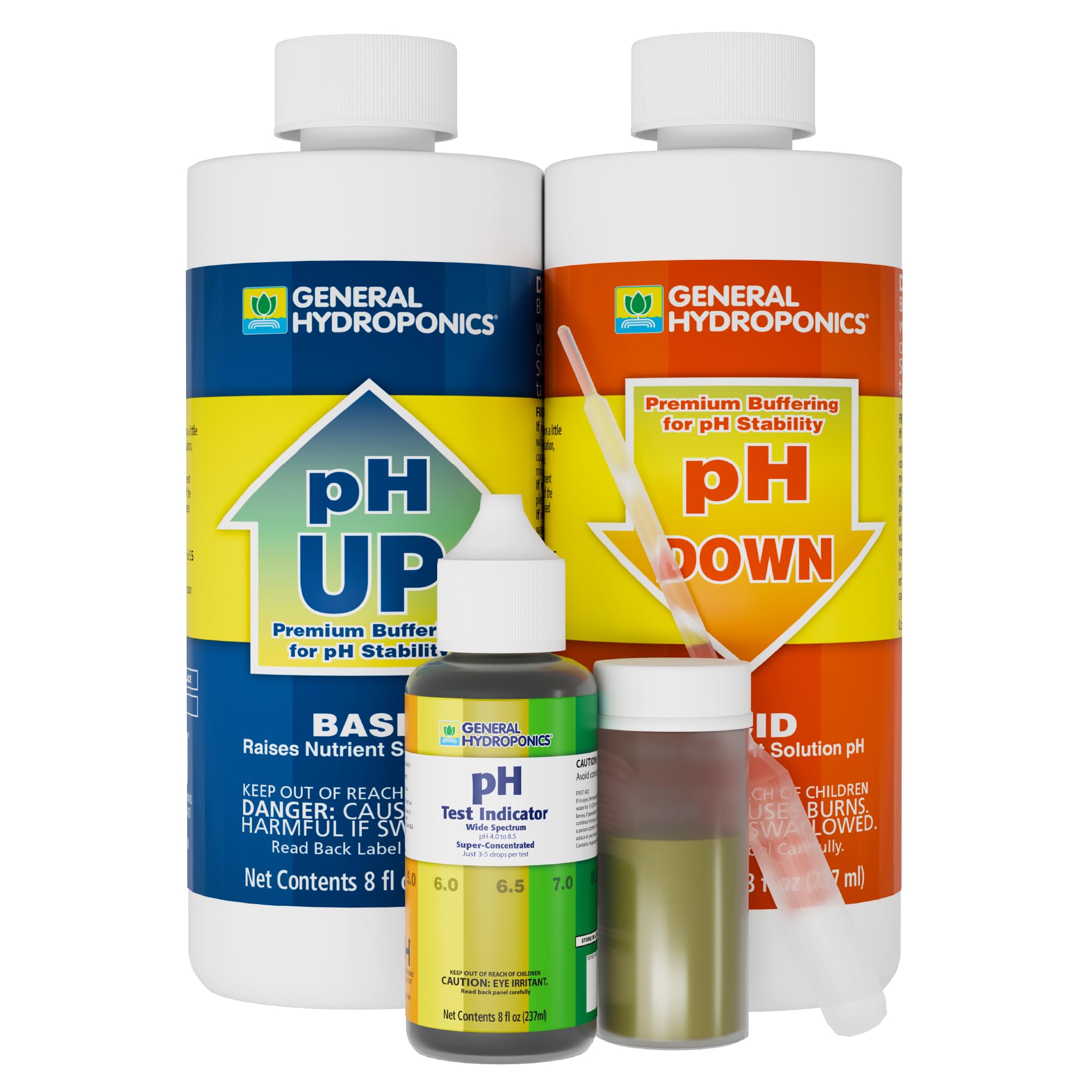 General Hydroponics Ph Control Kit — Our hands-on testing setup for maintaining a hydroponic system