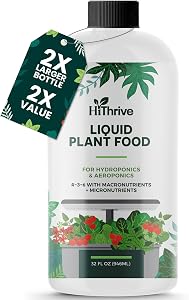 32oz Aeroponics & Hydroponics Liquid Plant Food - Up to 96 Feedings - Rich in Hydropon