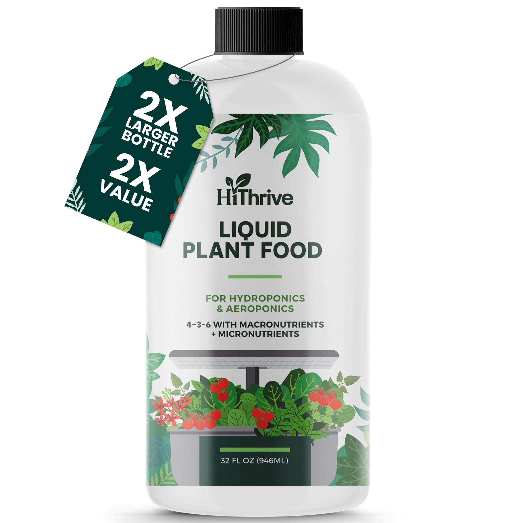 32oz Aeroponics & Hydroponics Liquid Plant Food - Up to 96 Feedings - — Real-world performance testing in action