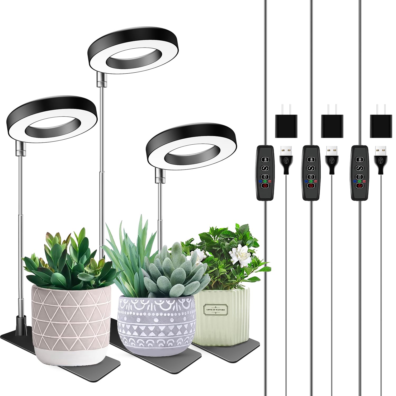 Aokrean Plant Grow Light, 48 LEDs Full Spectrum Grow Lights for Indoor — Real-world performance testing in action