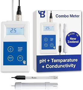 Bluelab Combo Meter for pH, Temperature & Conductivity in Water - Easy Calibration, Di