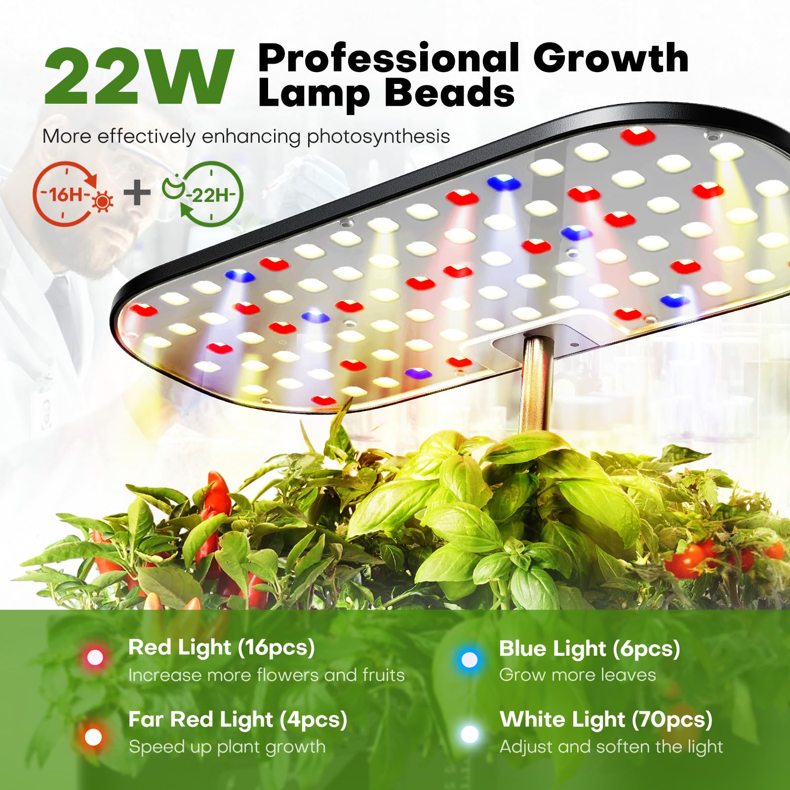 Ahopegarden Hydroponics Growing System Kit Indoor Herb Garden with Gro — Our hands-on testing setup for hydroponic system buying g