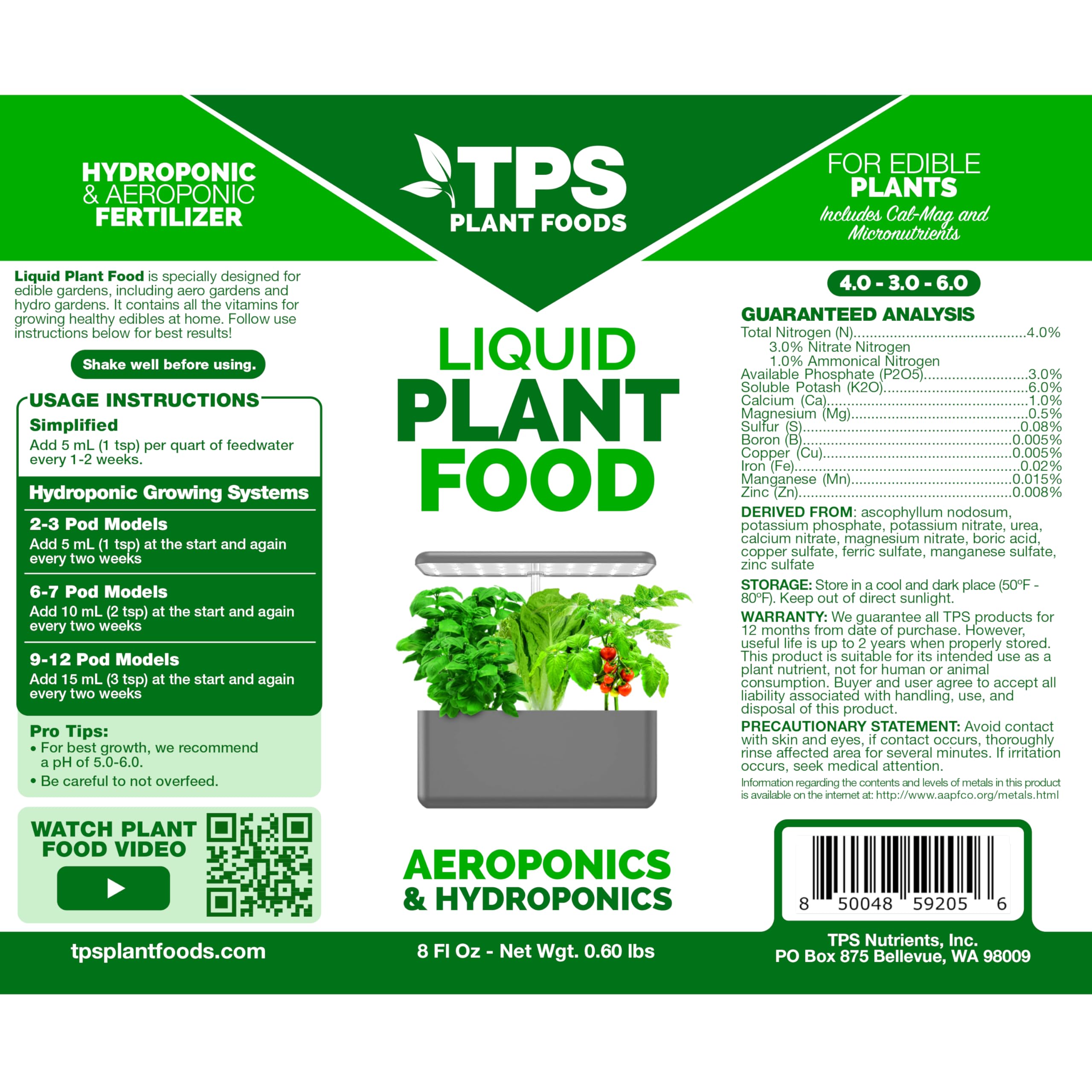 Liquid Plant Food for use in AeroGarden, IDOO and Hydroponic Growing S — Side-by-side comparison of top picks in this category