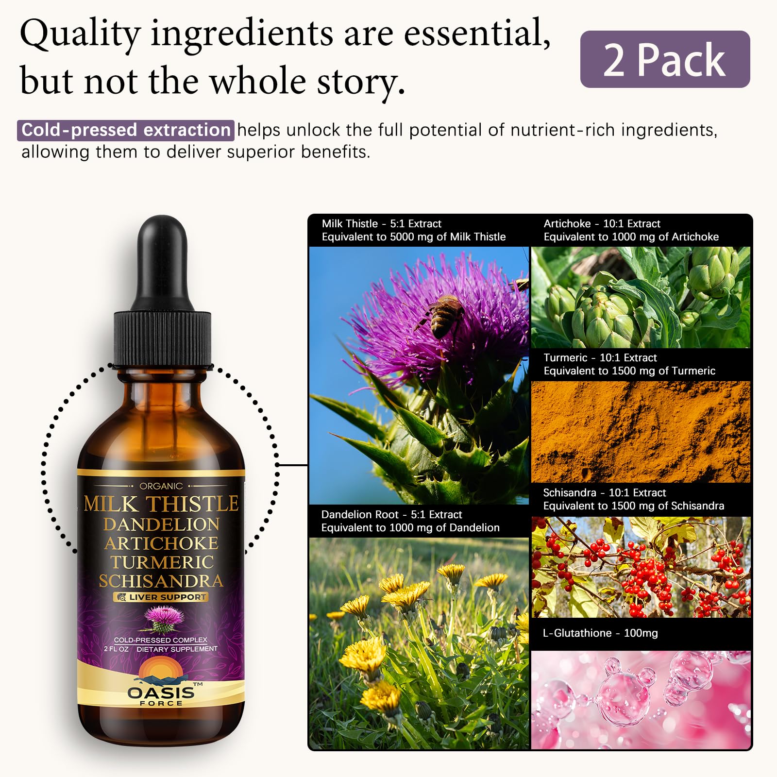 OASIS FORCE 2 Pack Milk Thistle Drops for Liver Cleanse Detox & Repair — Our hands-on testing setup for smart indoor garden kits c